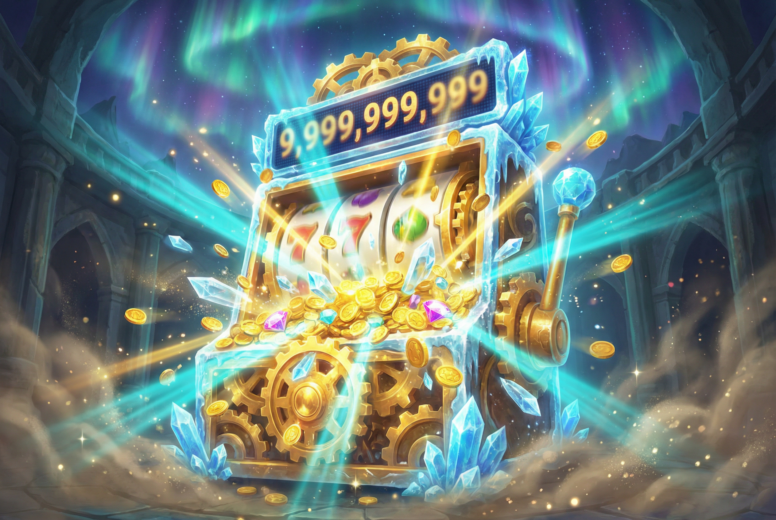 累积奖池冰川角子机 - 水果老虎机